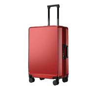 Valigia di rotolamento della struttura di alluminio di grande capacità di modo della cassa del carrello di affari della scatola di imbarco dei, Rosso, 51 cm