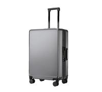 Valigia di rotolamento della struttura di alluminio di grande capacità di modo della cassa del carrello di affari della scatola di imbarco dei, Grigio scuro, 61 cm