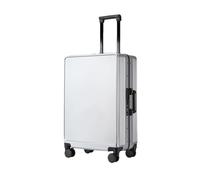 Valigia di rotolamento della struttura di alluminio di grande capacità di modo della cassa del carrello di affari della scatola di imbarco dei, Grigio argento, 61 cm