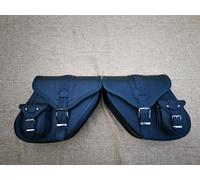 Valigia Dynamite Nero Set Tasche Sinistra Destra Adatto A per Street Bob Dyna HD