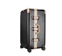 Valigia Elegante valigia trolley con telaio in alluminio di grande capacità, scatola extra large, casella for la verifica della password, scatola da 28 pollici Valigie(C)