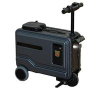 Valigia Elettrica Intelligente Da 20 Pollici Con Luce Notturna E Portabicchieri - Adatta Per Utenti Di Altezza Compresa Tra 80 E 200 Cm, Soluzione Di Viaggio A Mani Libere Per I Moderni Jet Sett gray