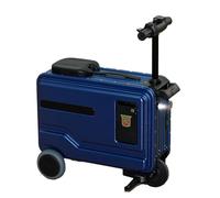 Valigia Elettrica Intelligente Da 20 Pollici Con Luce Notturna E Portabicchieri - Adatta Per Utenti Di Altezza Compresa Tra 80 E 200 Cm, Soluzione Di Viaggio A Mani Libere Per I Moderni Jet Sett blue