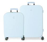 Valigia Enso Annie Verde Rigida 4 Ruote Doppie Set
