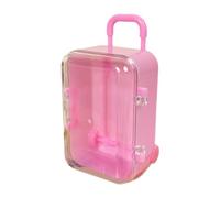Valigia Forma Rossetto Borsa Donna Piccola Carta Deposito Bagagli Scatola di Immagazzinaggio Bambole Accessori Miniature Trolley Caso Viaggio Miniatura Valigia Giocattolo, D, L