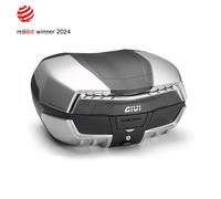 VALIGIA GIVI V58NT MAXIA 5 TECH MONOKEY CATADIOTTRI TRASPARENTI COVER ARGENTO
