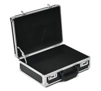 Valigia in lega di alluminio, scatola porta documenti e bagagli, scatola portaoggetti for esposizione, scatola porta orologi, interno morbido, scatola portaoggetti for hardware di grande capacità(Blac