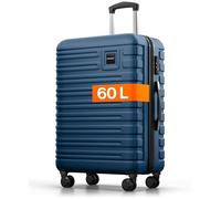 Valigia in policarbonato grande 67 cm L - volume interno 60 L - valigia rigida molto robusta con rotelle morbide e serratura TSA, Valigie, valigie e trolley, valigie con rotelle