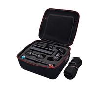 INF Custodia da trasporto compatibile con Nintendo Switch, robusta e ampia, con maniglia superiore e tracolla regolabile, disponibile in Nero