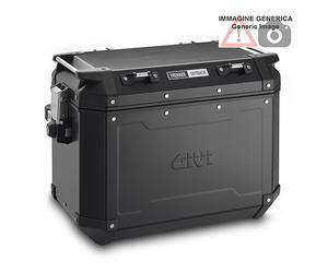 Valigia lat sx NEW Trekker Outback Black Line alluminio vernic. nero 48lt GIVI