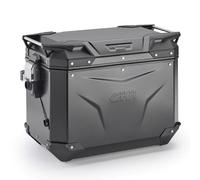 GIVI Valigia Valigie Laterale In Alluminio Trekker Outback CAM-SIDE Evo Per Moto Adventure ADV (NERO 48LT DX)