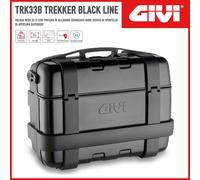 Valigia Givi Trekker TRK33B Black Line con finitura in alluminio nero - 33 litri