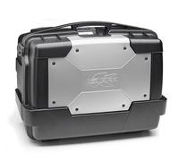 VALIGIA LATERALE [KAPPA] KGR46 GARDA 46 LITRI MONOKEY NERO/ARGENTO PER MOTO