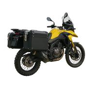 Valigia Laterale Set 2x 28L Nero Con Supporto Universale per Reisennduro Moto