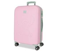 Valigia media Joumma Disney "Traveling with Stitch" Rosa 44x60x26 cm Rigida 3,86 kg Lucchetto TSA ABS 3,86 kg 68,64 L
