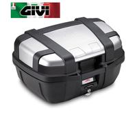 VALIGIA NERA 52 LT. CON FINITURA IN ALLUMINIO ANODIZZATO TRK52N GIVI
