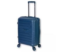 Valigia ORMI 55x40x20cm Legera Idoneo Raynair Trolley Espandibile Rigido in ABS Bagaglio a Mano da Cabina Seratura a Combinazione Luchetto Americano TSA 8 Ruote (Blu)