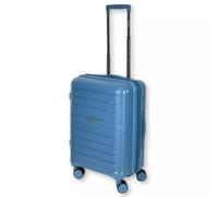 Valigia ORMI 55x40x20cm Legera Idoneo Raynair Trolley Espandibile Rigido in ABS Bagaglio a Mano da Cabina Seratura a Combinazione Luchetto Americano TSA 8 Ruote (Celeste)
