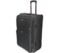 Valigia ORMI bagaglio a mano da cabina piccola M 55x35x20 media L 64x41x27 grande XL 72x46x30 espandibile resistente con 2 ruote (L(61x41x27), Grigio)