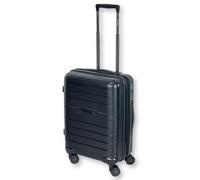 Valigia ORMI Rigida ABS Trolley Espandibile di Alta Qualità 55x40x20 cm Idoneo Raynair e Tutti Compagnie Aeree Come Bagaglio a Mano da Cabina con Luchetto Americano TSA (Nero)