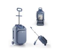 Valigia per bambini 2 in 1 con seduta CABBY - BLUE - KINDERKRAFT