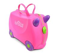 Valigia per bambini Trunki, da trainare, da portare a mano, con ruote, ideale per i viaggi in aereo: Trixie Girl Pink