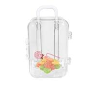 Valigia per bomboniere - Scatola regalo trasparente per bagagli, creativa, trolley | Confezione da viaggio rigida | Valigia trasparente per feste di compleanno, matrimoni e anniversari