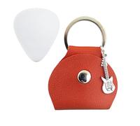 Valigia per Pletri per Chitarra - Borsa per Plettri pro Chitarra, Portachiavi con Plestri Porta Case | Semplice ed elegante Custodia Plestri per concerti, spettacoli teatrali, casa, marrone, vedi
