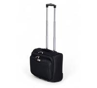 Valigia Pilotina Piccola Pilota Business in Poliestere 42x22x36, 30 Litri 2 ruote, Bagaglio a Mano con tasca Pc Valigetta da Cabina Compatibile Ryanair EasyJet (Nero)