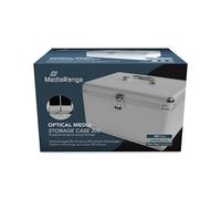 MediaRange BOX75 custodia CD/DVD Valigetta rigida 200 dischi Argento