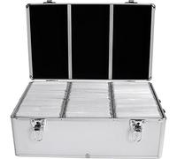 MediaRange Valigia per 500 dischi Silver DJ Case - con bustine sospese - BOX77