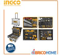 Valigia portautensili a trolley allestita 147pz - INGCO HKTHP21471
