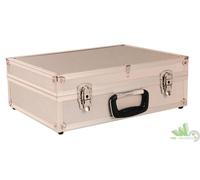 VALIGIA PORTAUTENSILI IN ALLUMINIO VALIGETTA RIGIDA DIVISORI INTERNI 46X32X14CM