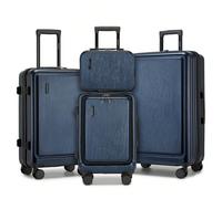 Valigia rigida in ABS leggero con lucchetto TSA, 4 ruote (360°) - Set di valigie da viaggio da 20 pollici e 12/24/28 pollici (2 pezzi/3 pezzi/4 pezzi) - Trolley con scomparto per laptop per vacanze e