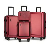 Valigia rigida in ABS leggero con lucchetto TSA, 4 ruote (360°) - Set di valigie da viaggio da 20 pollici e 12/24/28 pollici (2 pezzi/3 pezzi/4 pezzi) - Trolley con scomparto per laptop per vacanze e