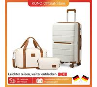 Valigia rigida leggera in polipropilene con lucchetto TSA (56x37x22cm) set di valigie per viaggiatori britannici con valigia da viaggio