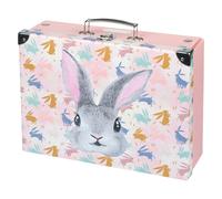 Valigia scolastica pieghevole Bunny con rinforzo in metallo