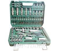 Valigia set chiavi a bussola con cricchetto cromo vanadio CR-V bussole 108 pezzi