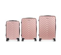 SET DI VALIGIE DAM Set di 3 valigie trolley rigide 119.16 l ABS 9500 g Rosa