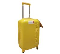 Valigia Trolley da cabina in ABS One Time Pool Over Gialla - 4 ruote in gomma - H max manico 43 cm Porta badge in PVC trasparente