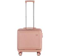 Valigia universale piccola e leggera con password con ruota silenziosa, altezza multiblocco regolabile, copertura anteriore a 180 gradi, bagaglio completamente aperto (rosa 48*45*24 cm)