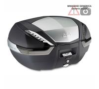 V47-NT BAULETTO VALIGIA TECH CON FINITURA ALLUMINIO E CATADIOTTRI FUMÈ