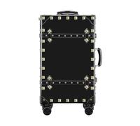 Valigia Valigia in pelle Bagagli grandi espandibili con ruote girevoli Bagagli da trasporto leggeri Valigie da viaggio rigide Attrezzatura da viaggio(Noir,30 inches)