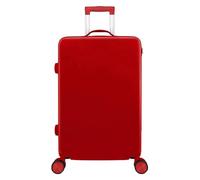 Valigia Valigie con ruote Cerniera for bagagli di grande capacità Bagaglio a mano Valigia da viaggio for studenti Antistress con password Durevole(Red,20 inches)