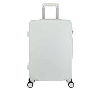 Valigia Valigie con ruote Cerniera for bagagli di grande capacità Bagaglio a mano Valigia da viaggio for studenti Antistress con password Durevole(Blanc,20 inches)