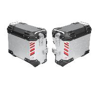 Valigie alluminio BMW F900 GS - LOBOO PIKE TRACKER - VALIGIE 35L+30L SILVER-BLACK