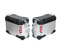 Valigie in alluminio LOBOO PIKE TRACKER - Silver/Nero / 37L - 37L