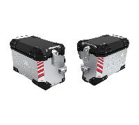 Valigie in alluminio LOBOO PIKE TRACKER - Silver/Nero / 45L - 38L