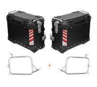 Valigie laterali BMW S 1000 XR - LOBOO PIKE TRACKER - TELAI + VALIGIE BLACK 35L-SX | 35L-DX