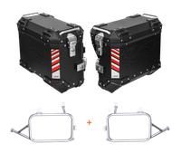 Valigie laterali CFMOTO 450MT - LOBOO PIKE TRACKER - TELAI + VALIGIE BLACK 35L-SX | 30L-DX